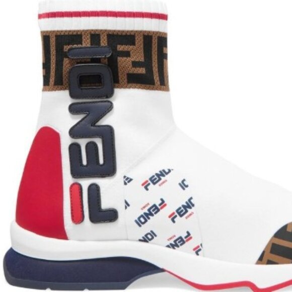 Fendi - X Fila Sock Sneakers - Size 43